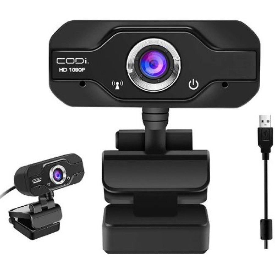 CODi Aquila HD 1080P Fixed Focus Webcam Black (A05024)